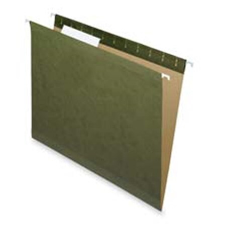 Esselte Pendaflex Hanging Folders Without Tabs- Legal- Green ESS4153